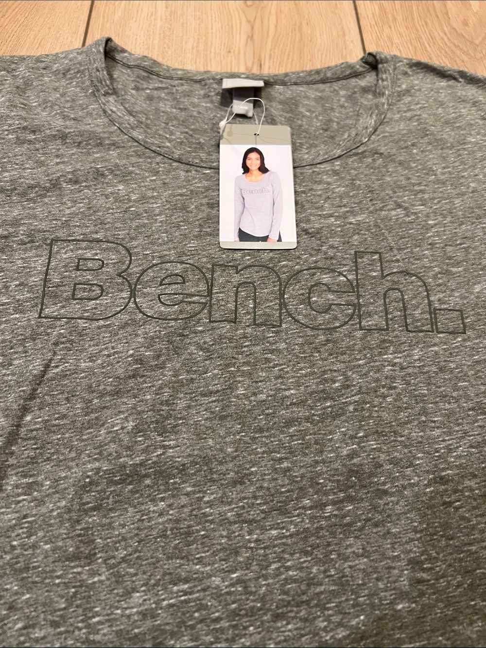 Bench Olive Green Heather Long-Sleeve Crew Top - Picture 2 of 13